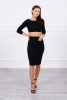 Komplet bluzki ze spódniczką czarny