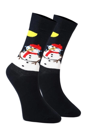 Skarpetki unisex świąteczne na prezent – zestaw 3 par mix kolorów