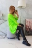 Bluzka oversize zielony neon