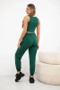 Komplet top+spodnie zielony