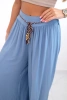 Spodnie damskie z wiskozy z szeroką nogawką jeansowe