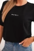 Bluzka damska bawełniana z nadrukiem Minimal czarna