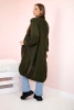 Sweter długi kardigan khaki
