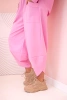 Komplet new punto bluza + spodnie cukierkowy róż