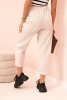 Spodnie z kieszeniami Summer Punto ciemno beżowe