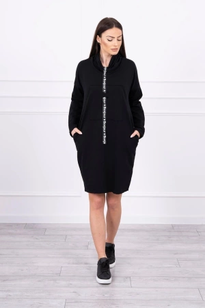 Sukienka z krawatem czarna