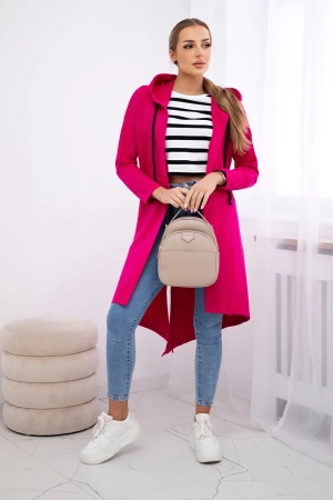 Narzutka z dłuższym tyłem fuksja