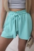 Spodenki wiązane w pasie jasno miętowe
