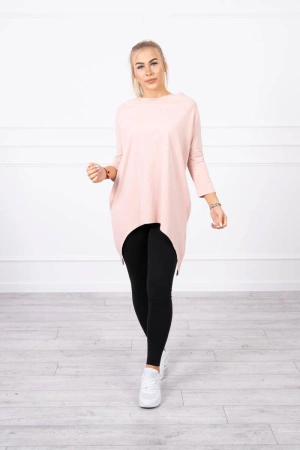 Bluza z nadrukiem skrzydeł pudrowy róż