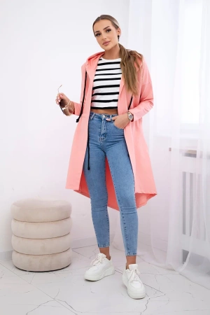 Narzutka z dłuższym tyłem morelowa