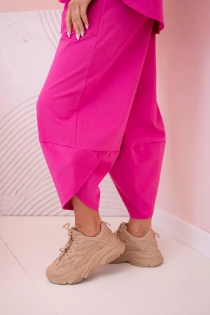 Komplet new punto bluza + spodnie różowy