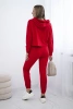 Komplet z nadrukiem czerwony