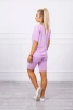 Komplet top+legginsy fioletowy