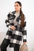 Koszula damska w kratę grafitowa
