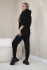 Komplet sweterkowy Bluza + Spodnie czarny