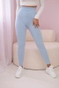 Spodnie leginsy w prążek niebieskie