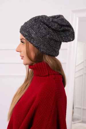 Czapka z polarem Edyta K298 grafitowa