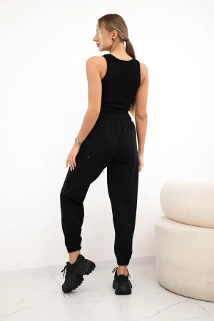 Komplet top+spodnie czarny