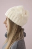 Czapka damska Danuta K331 ciemny ecru