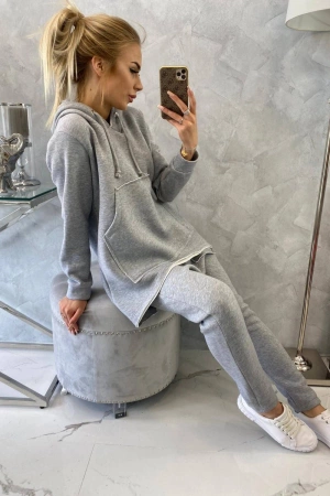 Komplet ze spodniami Baggy szary