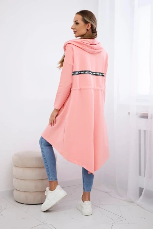 Narzutka z dłuższym tyłem morelowa