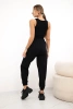 Komplet top+spodnie czarny