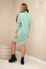 Sukienka z krawatem ciemny miętowy
