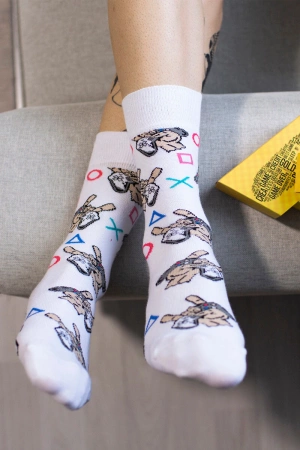 Skarpetki unisex z motywem gracza – zestaw 2 par w oryginalnym opakowaniu