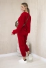 Komplet bluza + spodnie masełko czerwony
