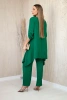 Komplet bluzka + spodnie z wisiorkiem zielony