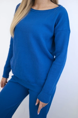 Komplet sweterkowy Bluza + Spodnie chabrowy