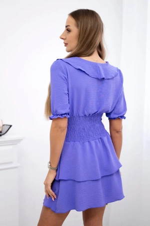 Sukienka taliowana fioletowa