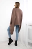 Bluzka z nadrukiem oversize mocca