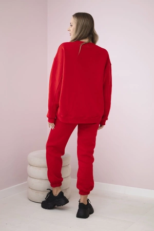 Komplet ocieplany Copenhagen czerwony