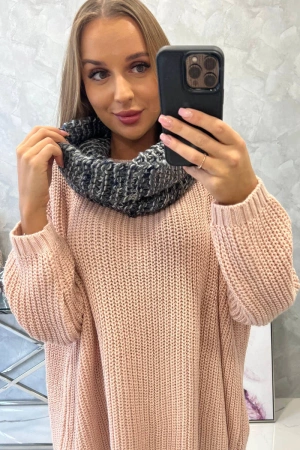 KN16 Komin damski grafitowy