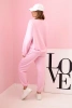 Komplet bluza + spodnie masełko cukierkowy róż