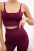 Komplet sportowy top + legginsy fuksja