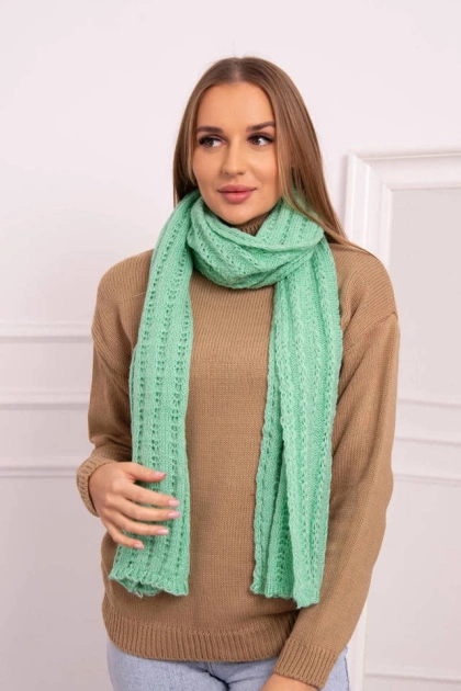 SL40 Szal damski ciemny miętowy