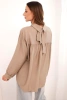 Koszula damska elegancka z wiskozy z ozdobnymi guzikami fango