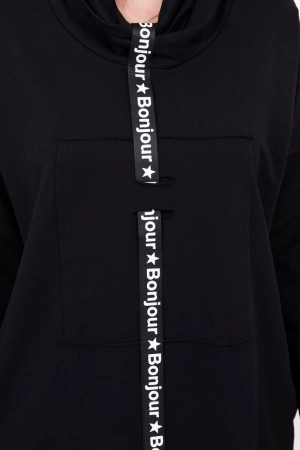 Sukienka z krawatem czarna