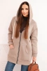 Bluza damska ocieplana bluza z kapturem i zamkiem fango