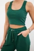 Komplet top+spodnie zielony