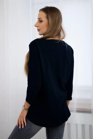 Bluzka z grafiką American Girl granatowa S/M - L/XL