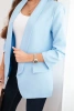 Marynarka damska bez zapięcia z podszewką S/M niebieska