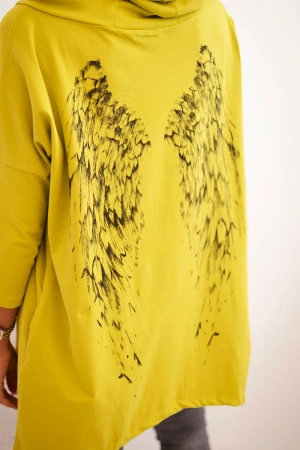 Bluza z nadrukiem skrzydeł kiwi