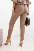 Spodnie damskie wiskozowe z paskiem i zwężaną nogawką fango
