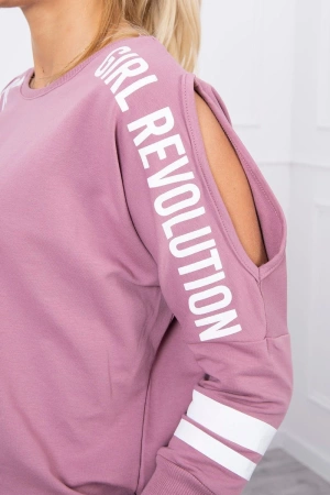 Komplet Girl Revolution ciemno różowy