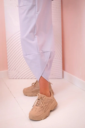 Komplet new punto bluza + spodnie szary