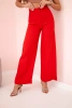 Spodnie z szeroką nogawką czerwone