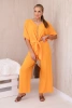 Komplet bluzki ze spodniami jasny pomarańczowy
